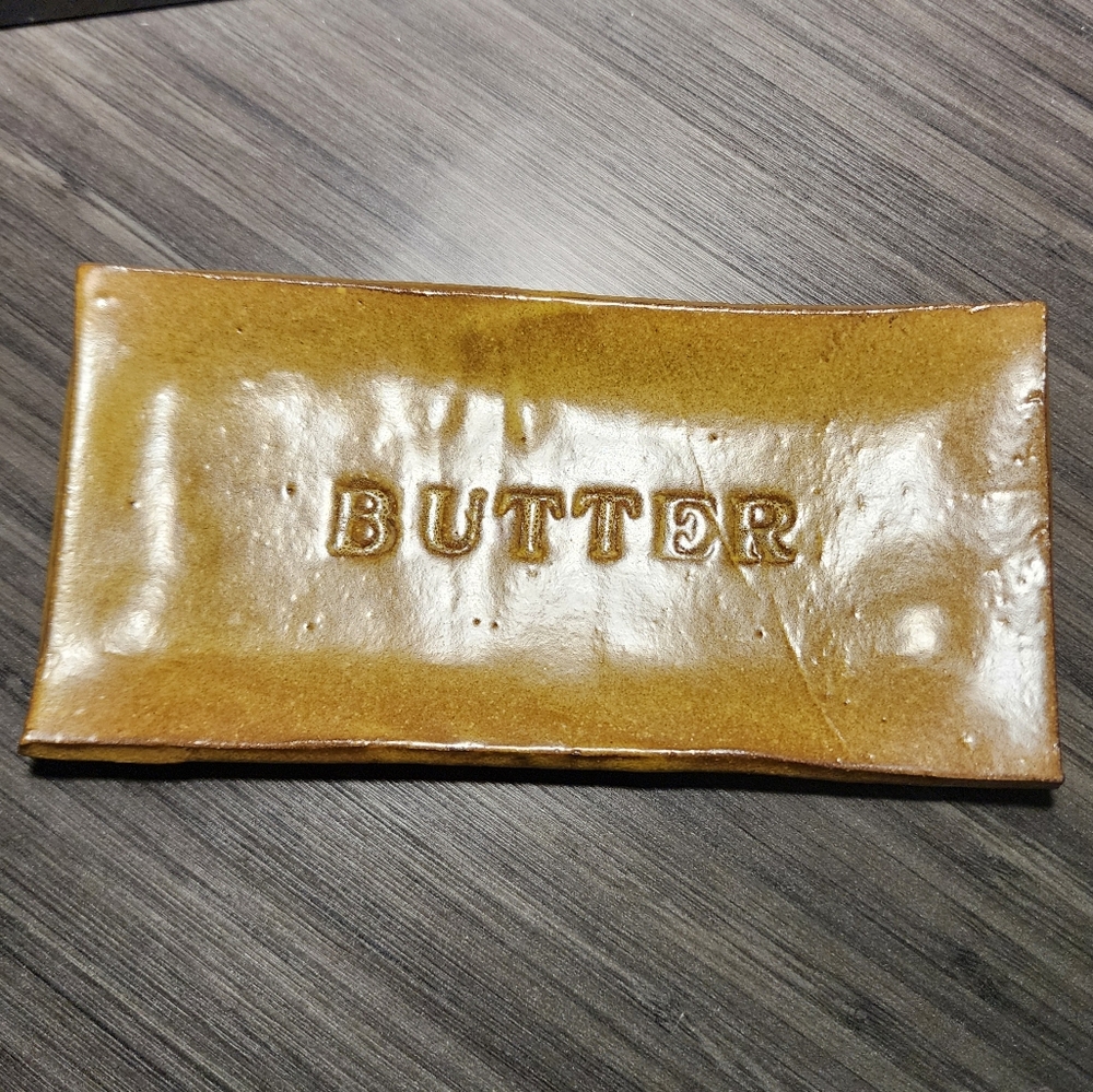 Butter Dish Gold